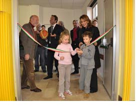 immagine dell'inaugurazione della palestra della scuola elementare Zambelli immagine dell'inaugurazione della palestra della scuola elementare Zambelli